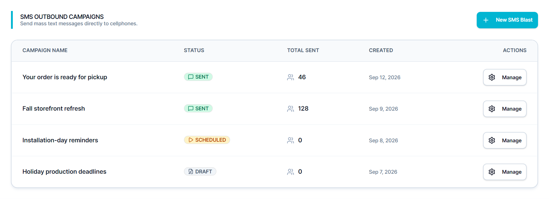 Meet SIGNEXA: Text campaigns for order pickup, installation reminders, and shop announcements